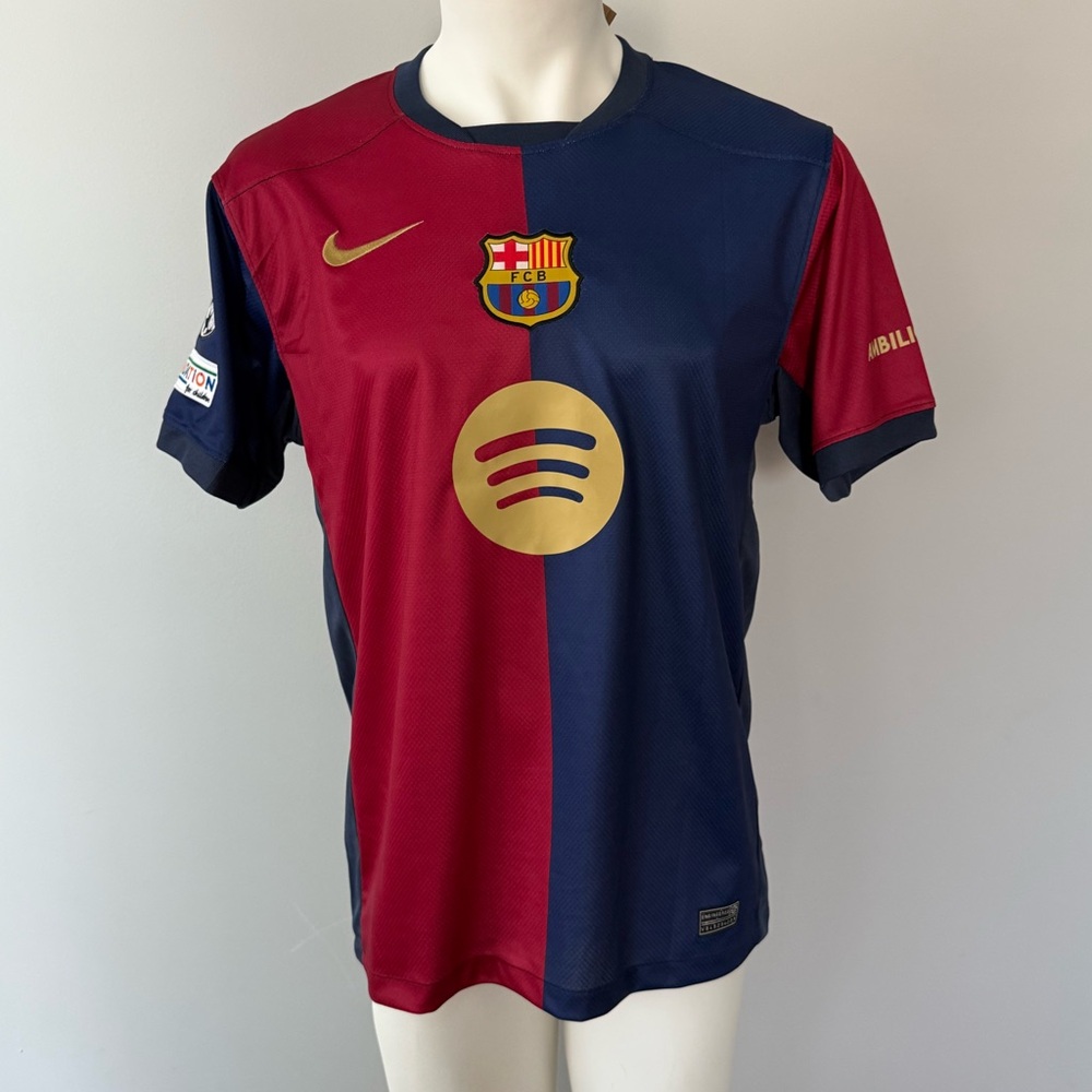 Robert Lewandowski FC Barcelona Champions League New Men’s Nike Soccer Jersey